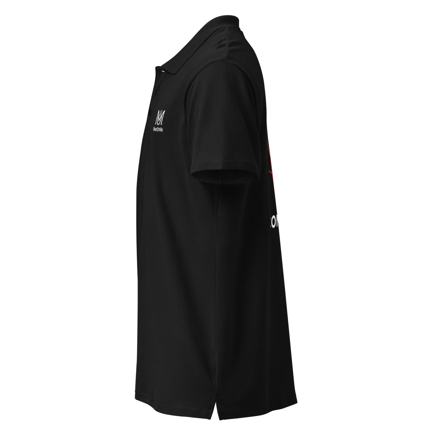 Polo QR Code personnalisé Le Connected – vue côté gauche