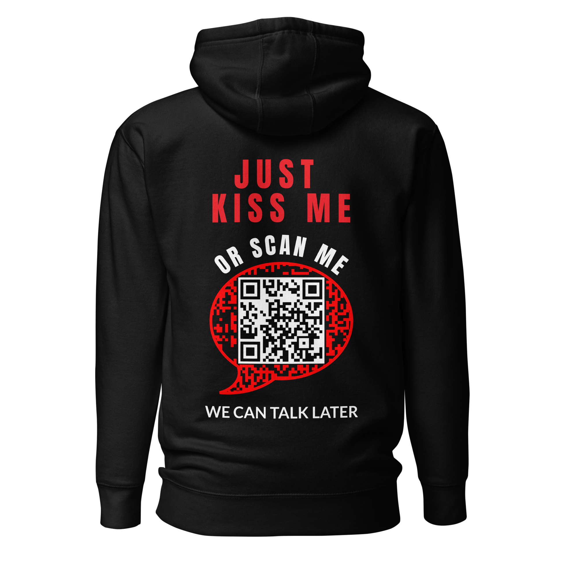 Sweat QR Code original Le Plan B noir – dos avec QR code stylisé et design connecté