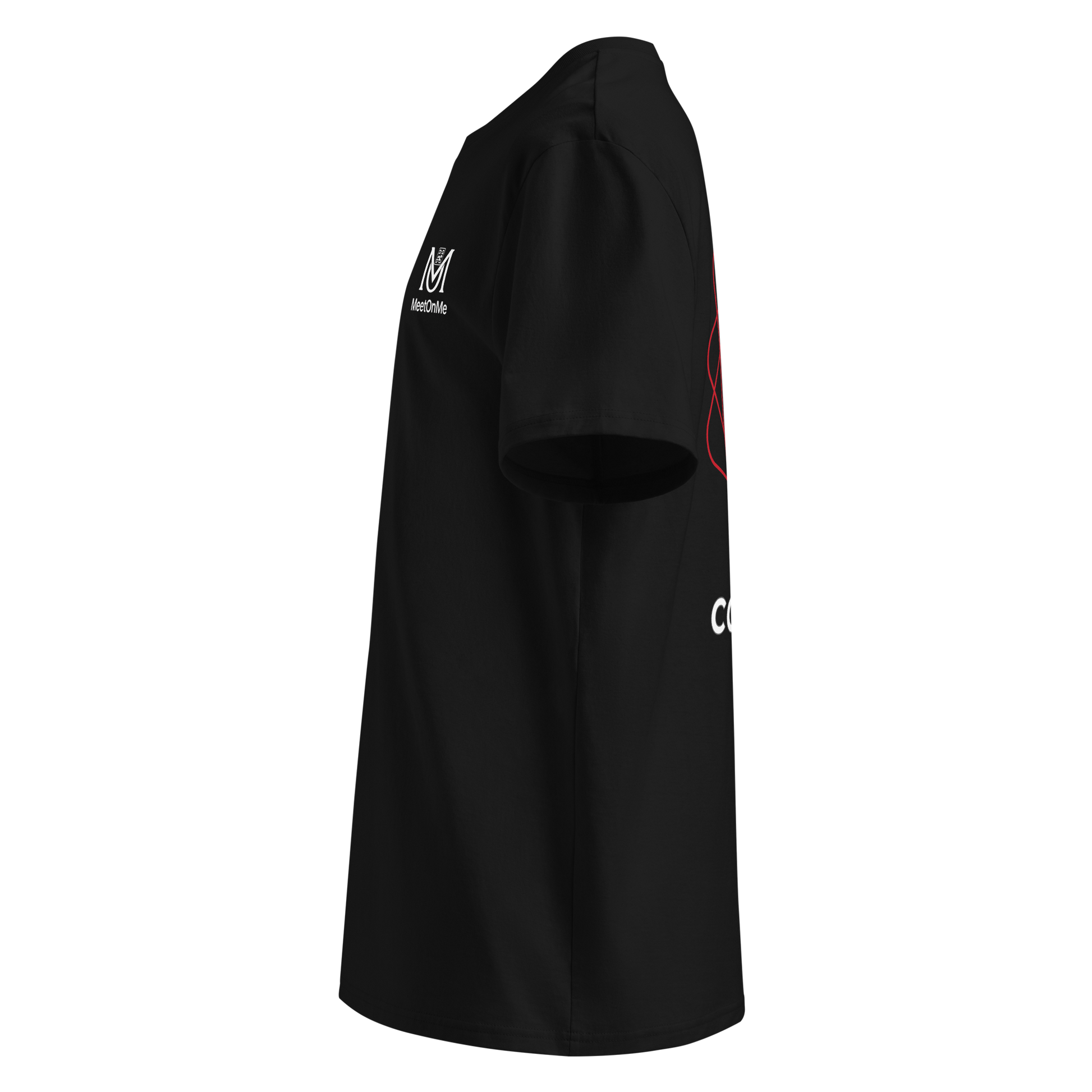 T-shirt QR Code personnalisé Le Connected – vue de côté gauche