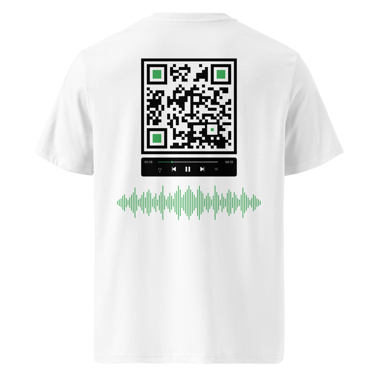 T-shirt QR Code personnalisé Le Lecteur – dos avec QR code