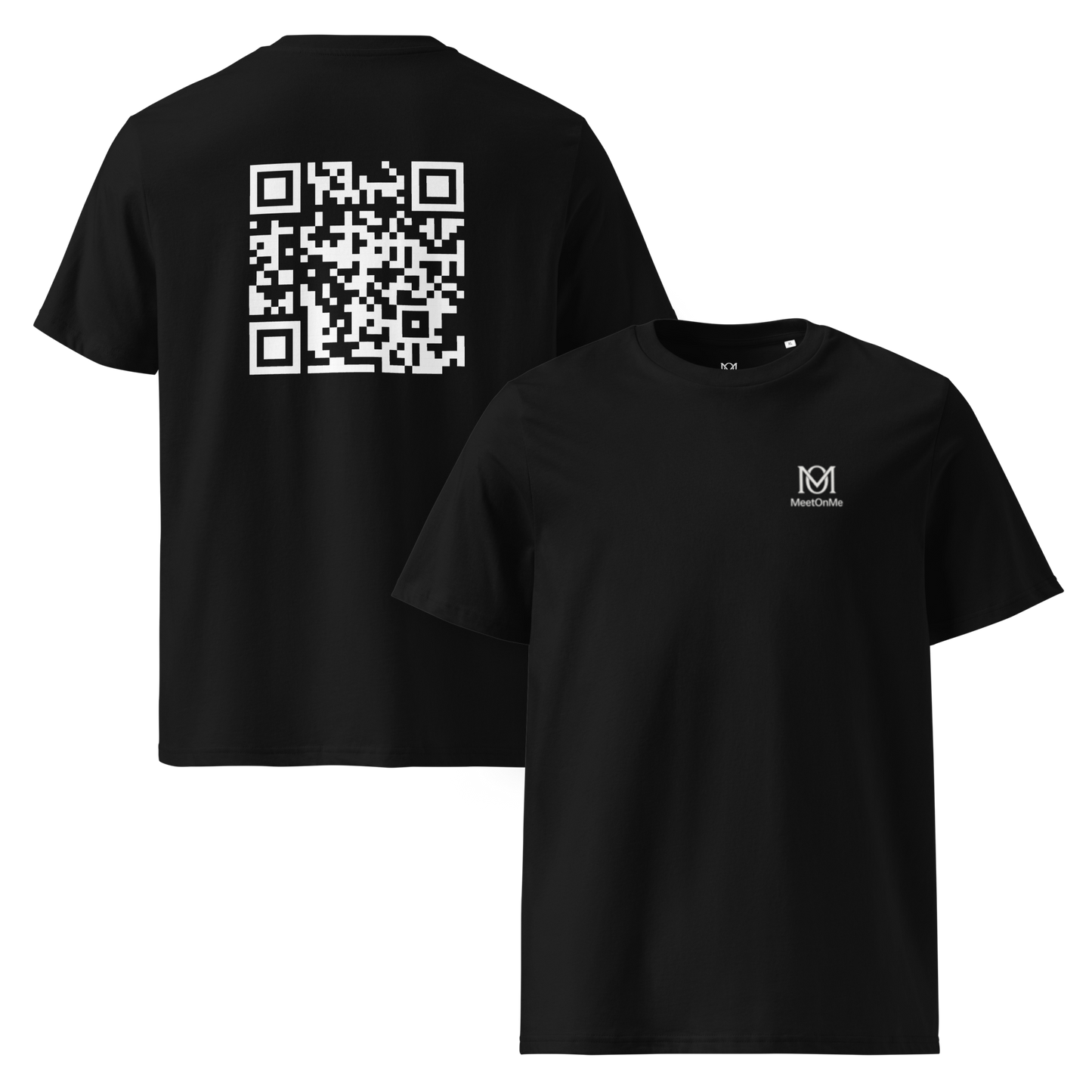 t-shirt qr code personnalisable noir le classique