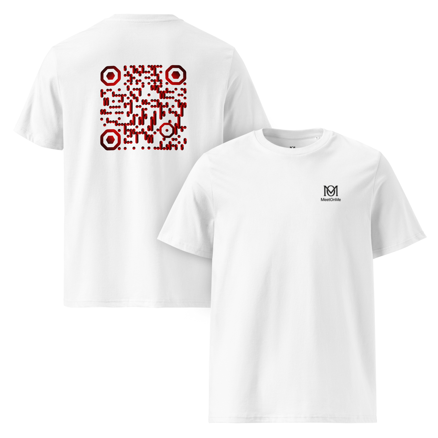 t-shirt blanc qr code personnalisable le firelink