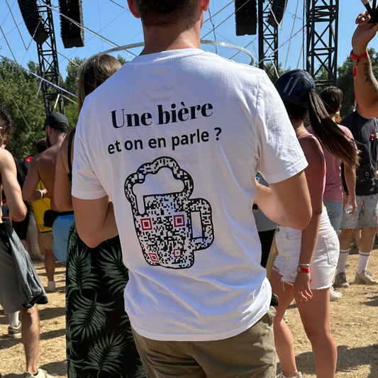Il a testé le t-shirt QR code au Garorock 2025 !