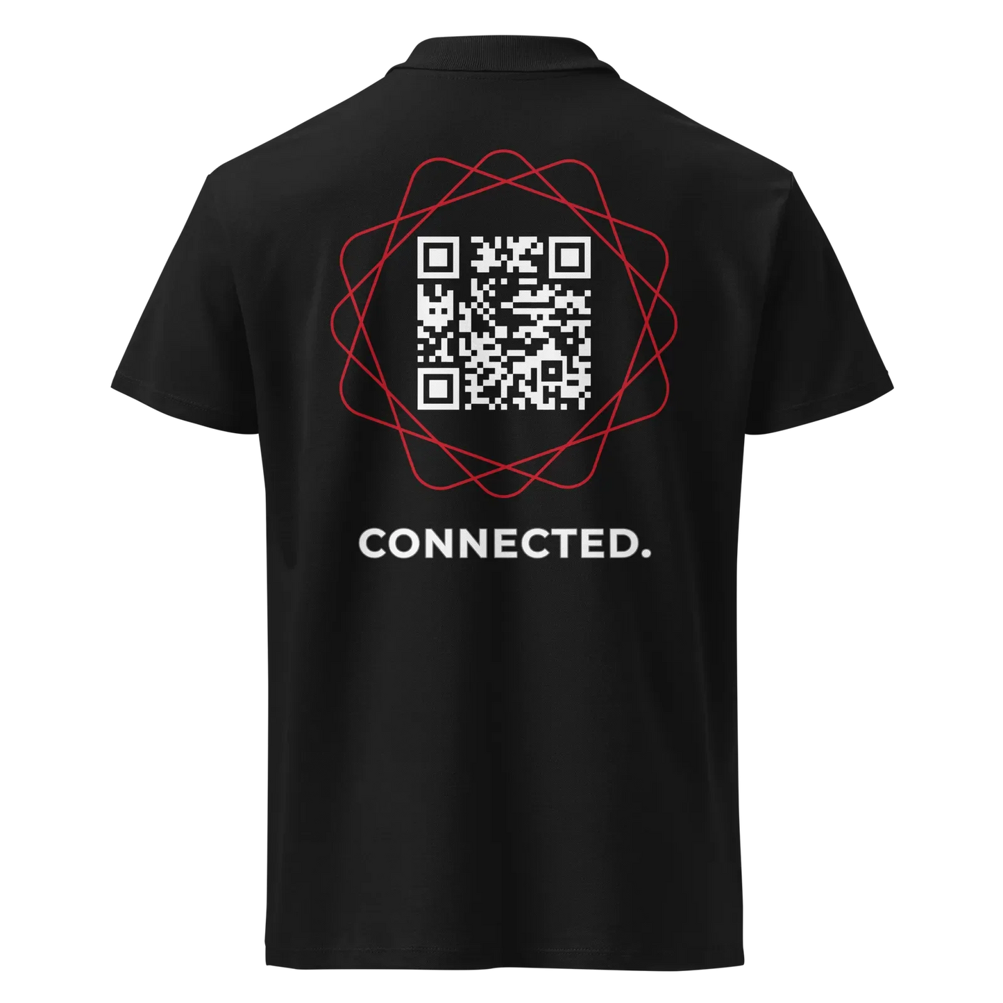 Polo QR Code original Le Connected – dos avec QR code intégré