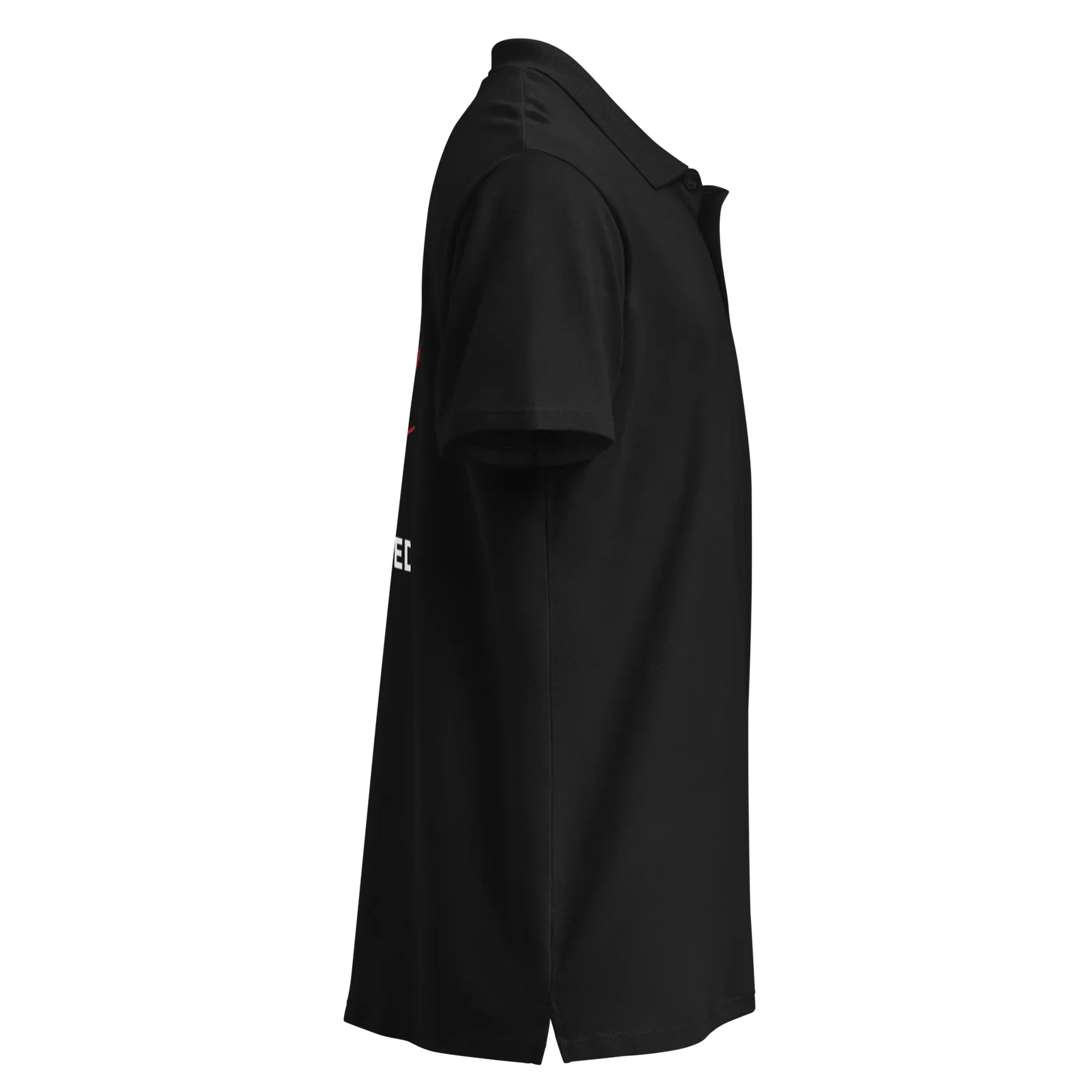 Polo QR Code design Le Connected – vue côté droit