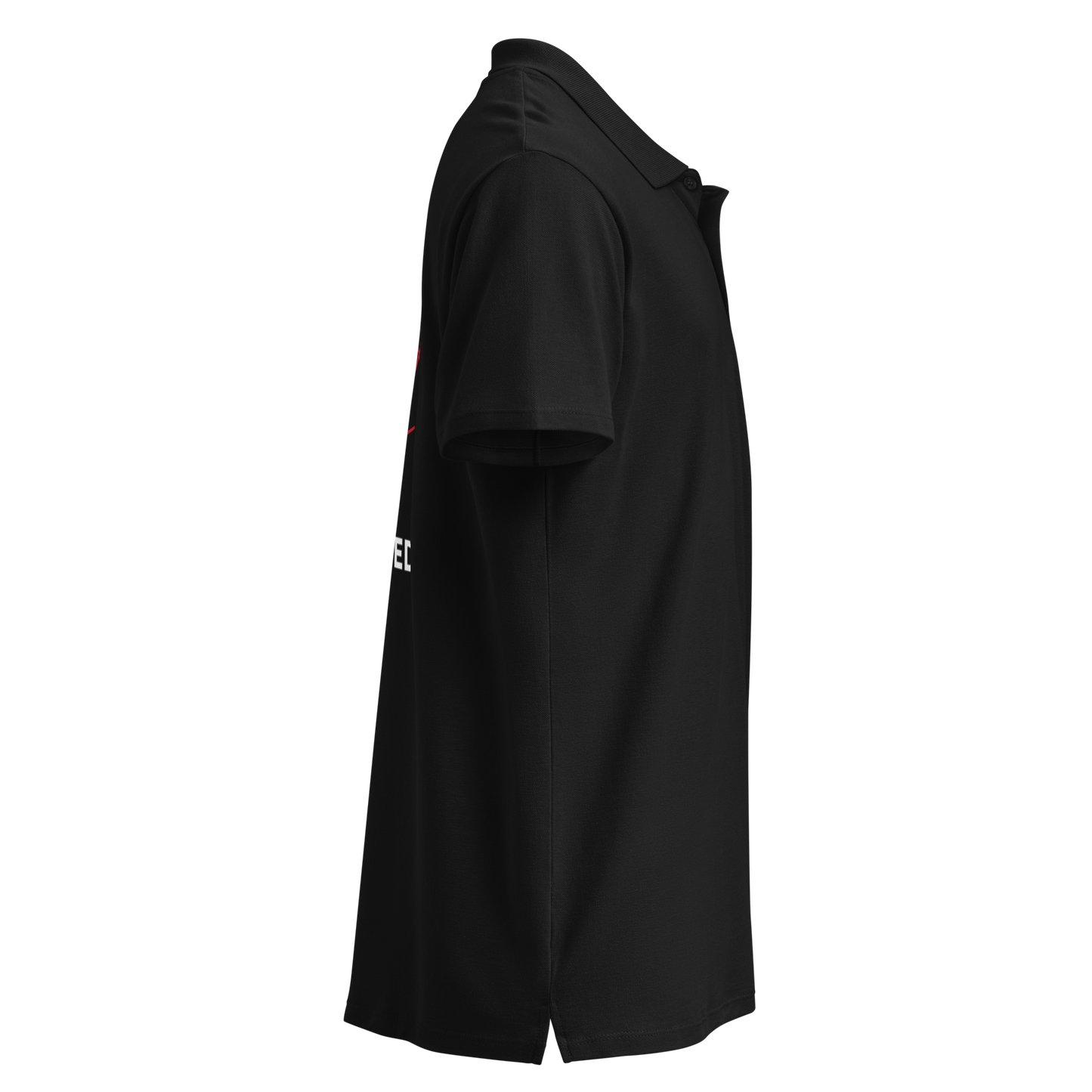 Polo QR Code design Le Connected – vue côté droit