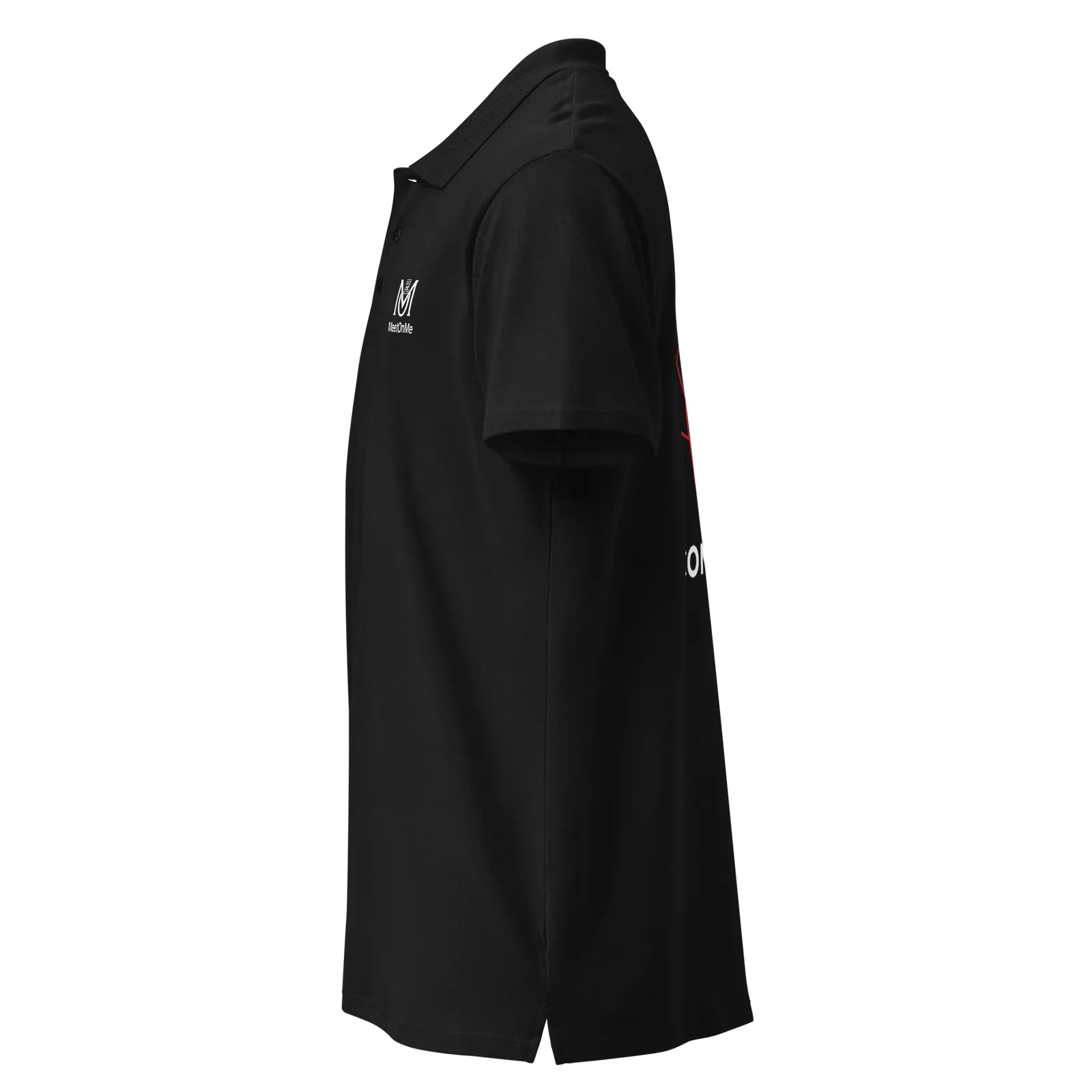 Polo QR Code personnalisé Le Connected – vue côté gauche