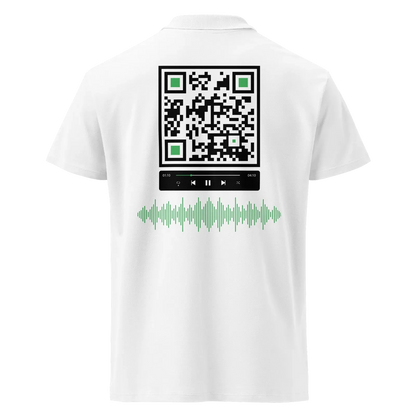 Polo QR Code audio Le Lecteur – dos avec QR code intégré