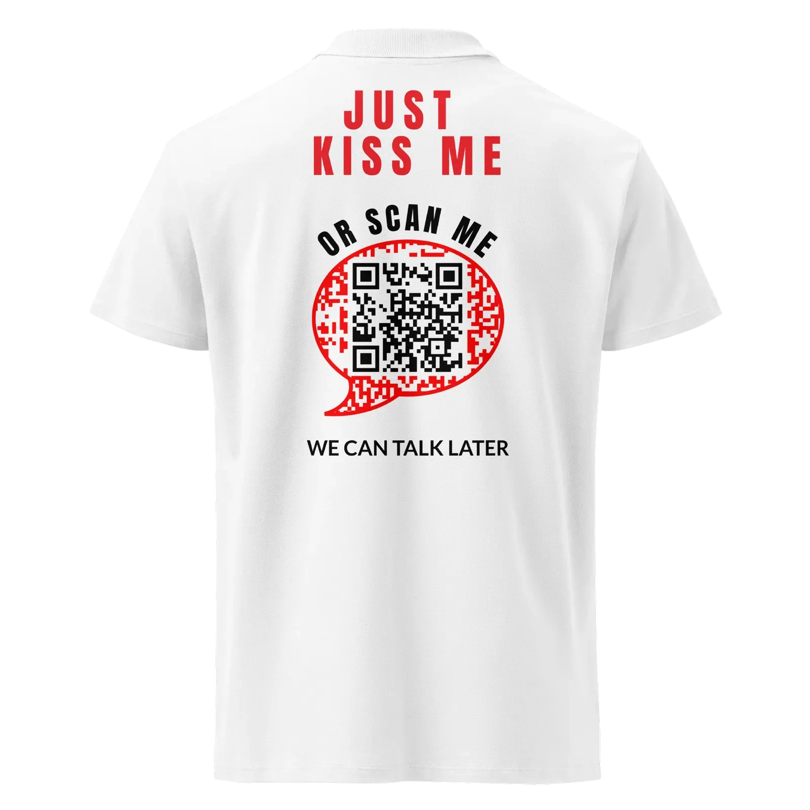 Polo QR Code original Le Plan B – dos avec QR code intégré