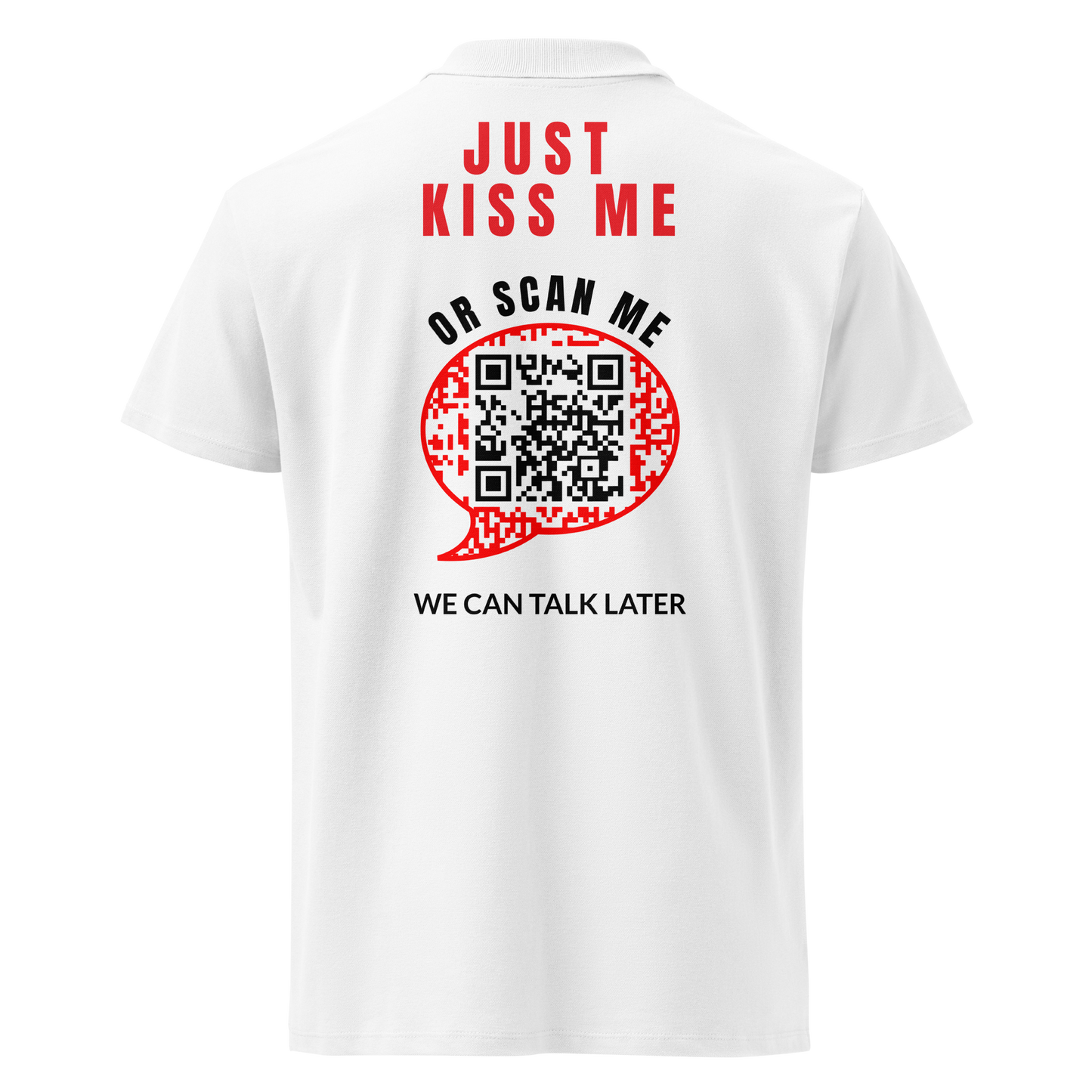 Polo QR Code original Le Plan B – dos avec QR code intégré