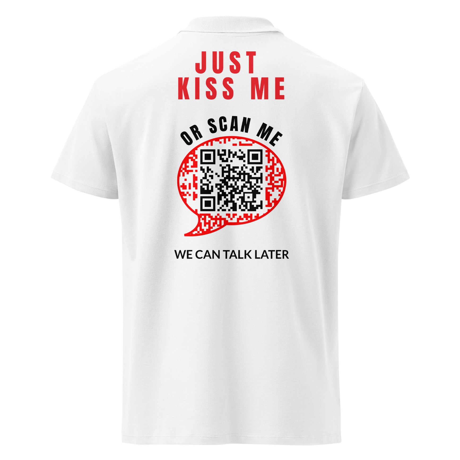 Polo QR Code original Le Plan B – dos avec QR code intégré