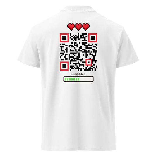 Polo QR Code gamer Le Player One – dos avec QR code intégré