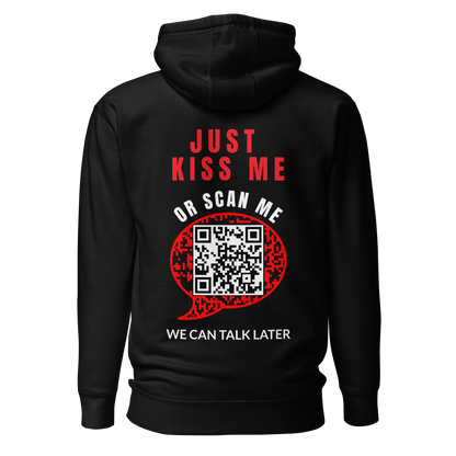 Sweat QR Code original Le Plan B noir – dos avec QR code stylisé et design connecté