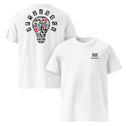 T-shirt QR Code personnalisé L’Ampoule – avant-dos sans phrase