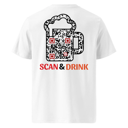T-shirt QR Code personnalisé La Bière – dos avec texte Scan & Drink