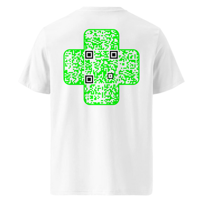T-shirt QR Code personnalisé La Croix Verte – sans phrase - vue dos