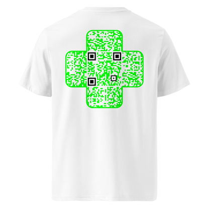 T-shirt QR Code personnalisé La Croix Verte – sans phrase - vue dos