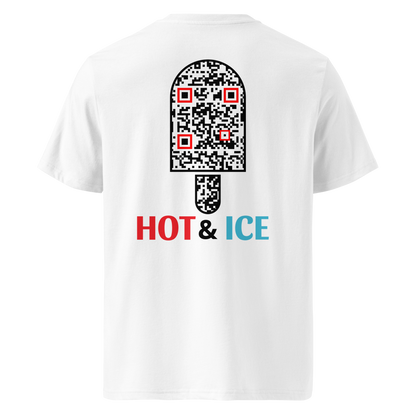 T-shirt QR Code personnalisé Le Bâtonnet – dos avec texte Hot & Ice