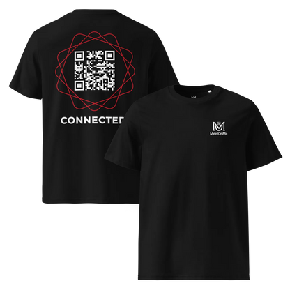 T-shirt QR Code personnalisé Le Connected – face avant arriere