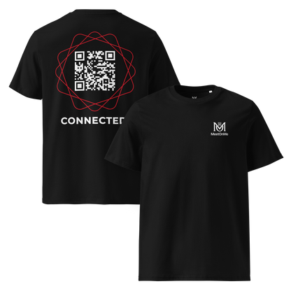 T-shirt QR Code personnalisé Le Connected – face avant arriere
