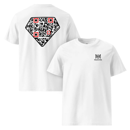 T-shirt QR Code personnalisé Le Diamant – avant-dos sans phrase