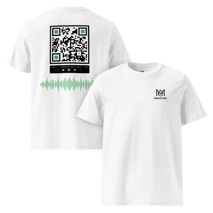 T-shirt QR Code personnalisé Le Lecteur – vue avant et arrière