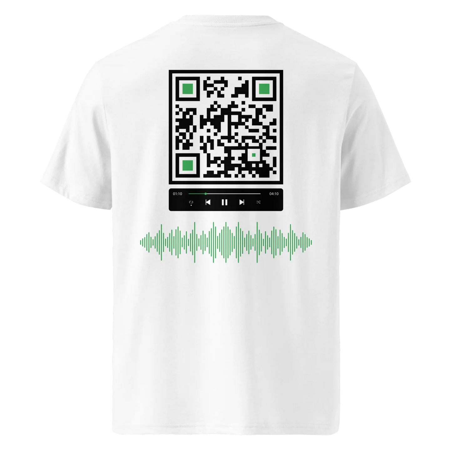 T-shirt QR Code personnalisé Le Lecteur – dos avec QR code