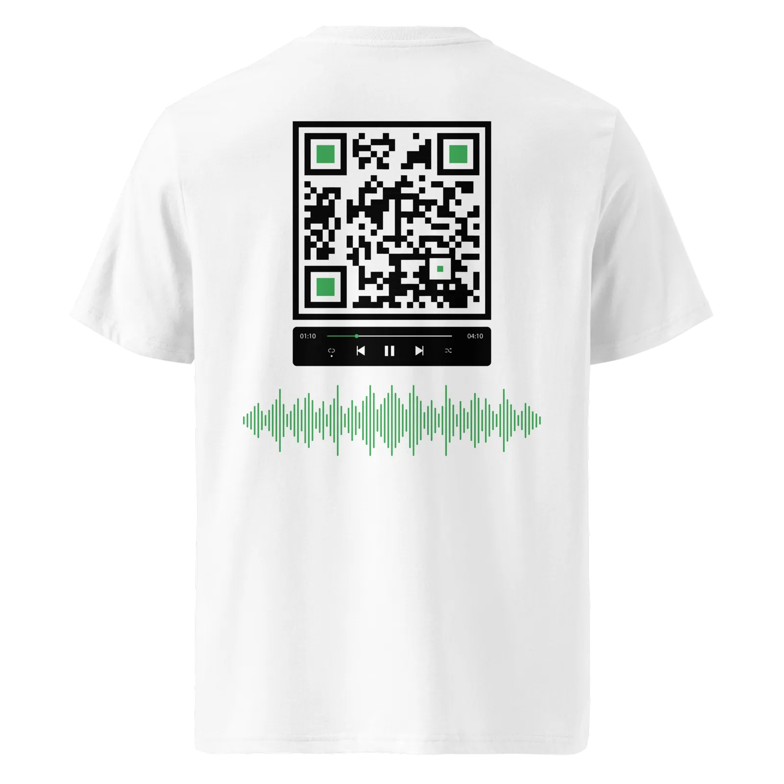 T-shirt QR Code personnalisé Le Lecteur – dos avec QR code