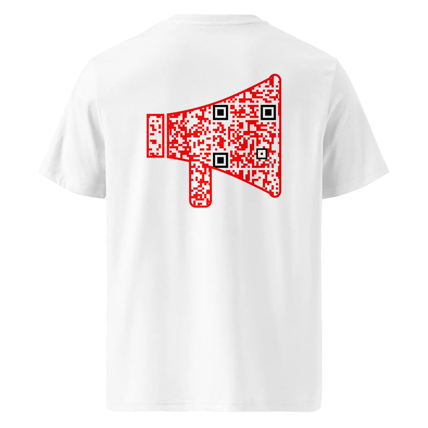 T-shirt QR Code personnalisé Le Mégaphone – dos sans phrase