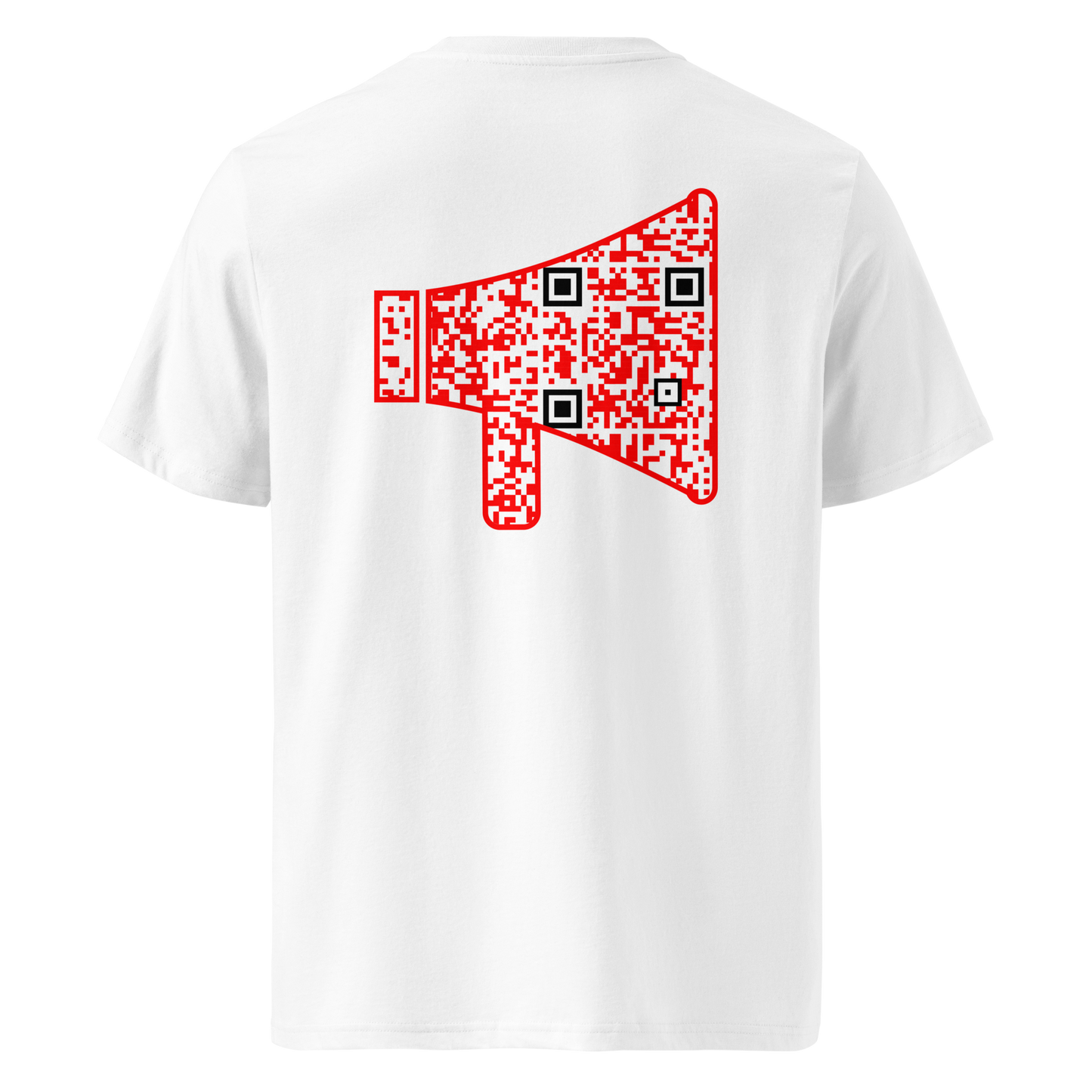 T-shirt QR Code personnalisé Le Mégaphone – dos sans phrase