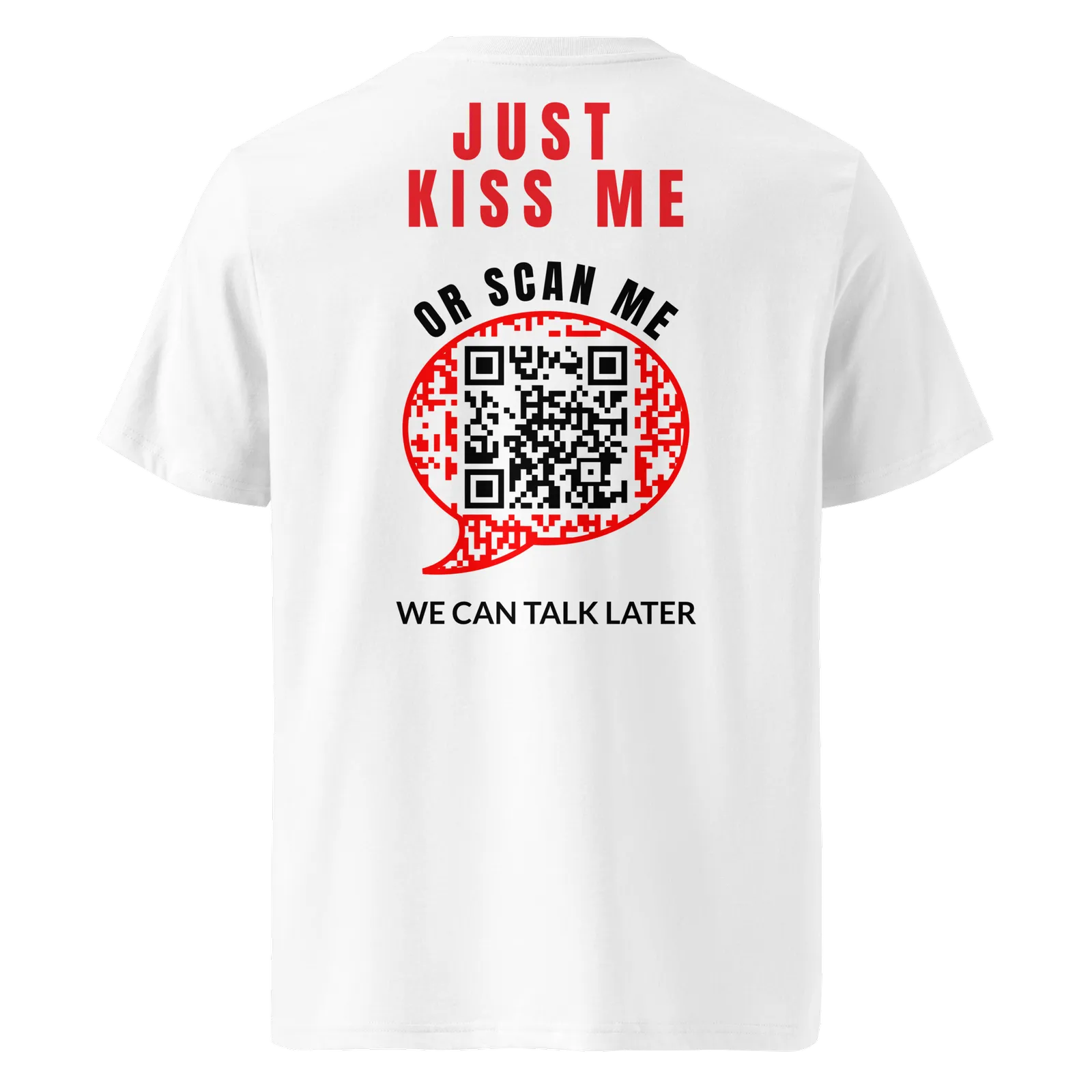 T-shirt QR Code personnalisé Le Plan B – dos avec QR code central