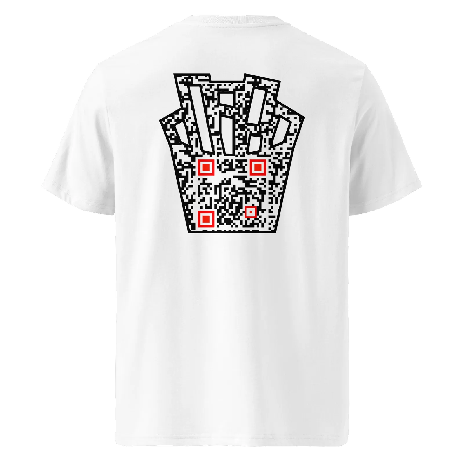 T-shirt QR Code personnalisé Les Frites – dos sans phrase