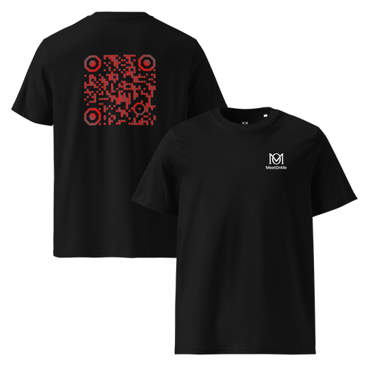 t-shirt noir qr code personnalisable le firelink
