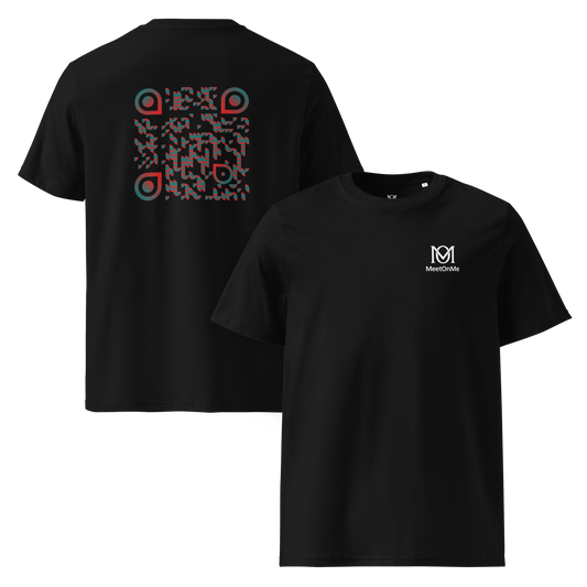 t-shirt noir qr code personnalisable le splitlink