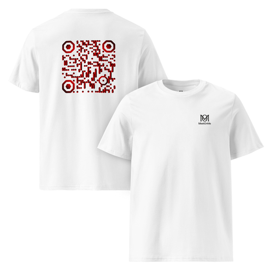 t-shirt blanc qr code personnalisable le firelink